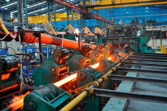 seamless pipe cross-rolling piercing process